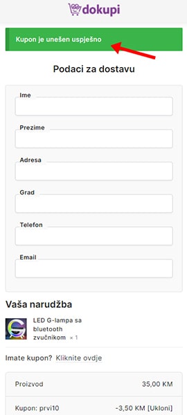 Kako se koriste promo kupon kodovi za popuste Sl.4
