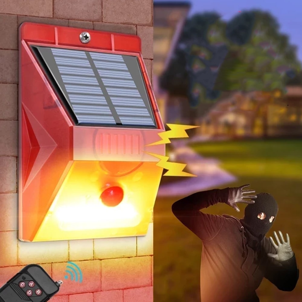 Solarna alarm stroboskopska lampa