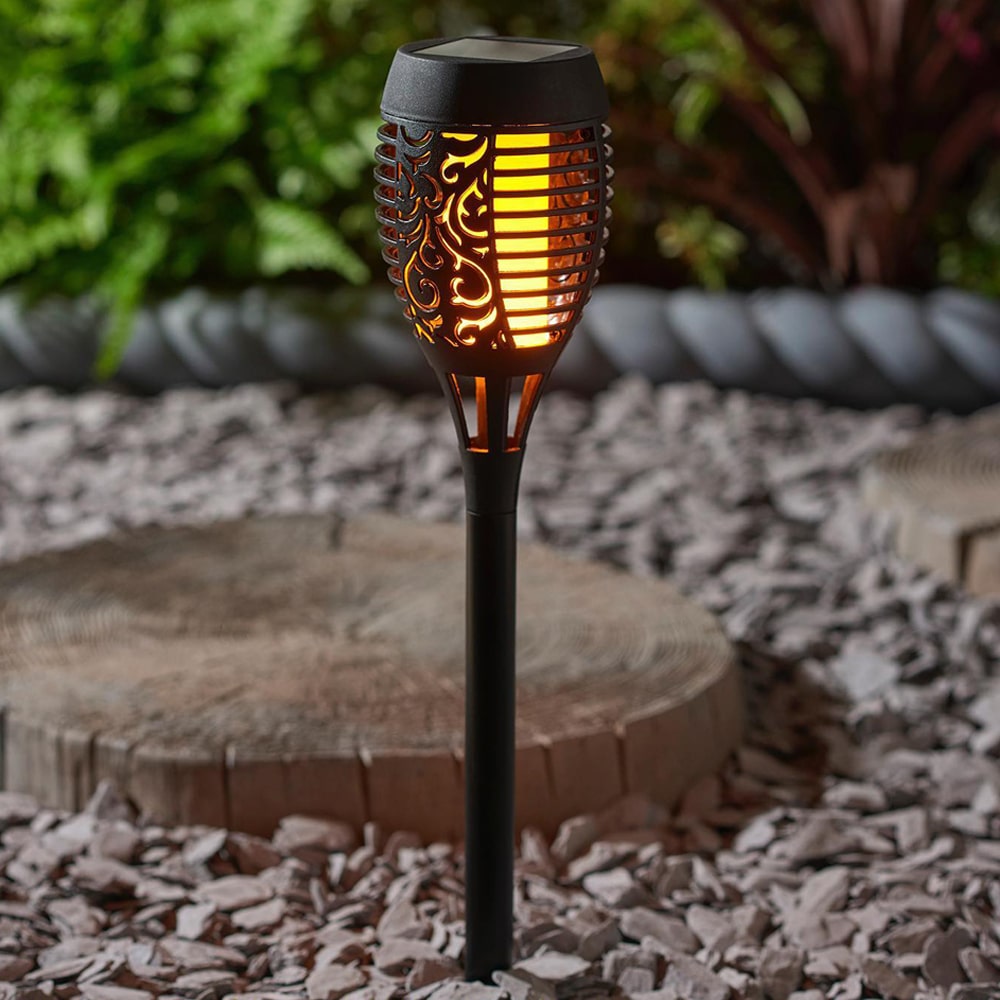 Solarna vrtna lampa u obliku baklje 1 komad